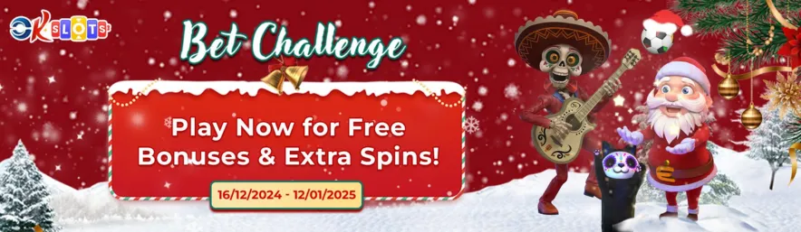 OKSLOTS TURNOVER CHALLENGE FREE BONUS AND FREE SPINS